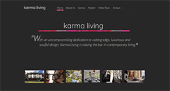 Desktop Screenshot of karmaliving.com